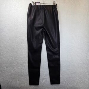 Rag & Bone Black Leather Leggings Womens Pants 24 Skinny High Waist Minimalist‎